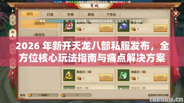 全方位核心玩法指南与痛点解决方案天龙私服图片