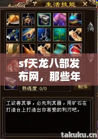 sf天龙八部发布网，那些年我在游戏里踩过的坑与摸出的野路子天龙私服