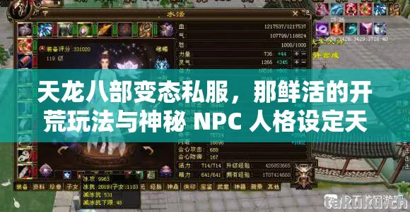 那鲜活的开荒玩法与神秘 NPC 人格设定天龙八部私服图片