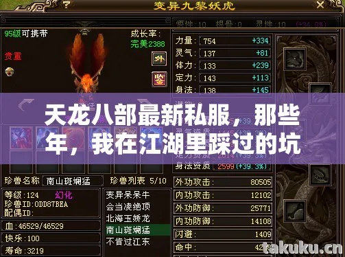 我在江湖里踩过的坑与摸出的野路子天龙八部私服图片