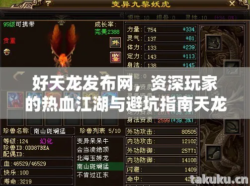 资深玩家的热血江湖与避坑指南天龙八部私服图片