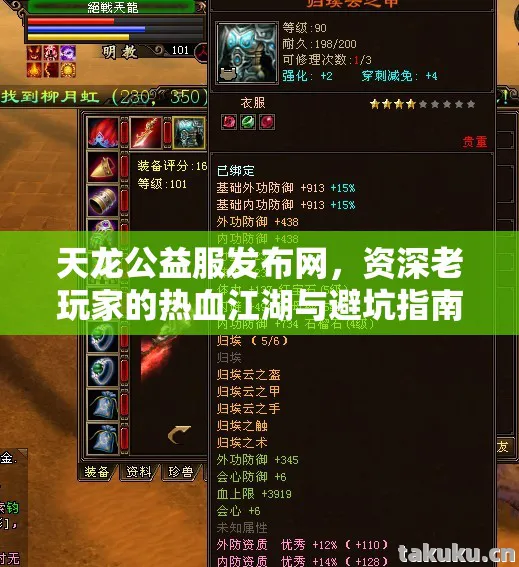 资深老玩家的热血江湖与避坑指南天龙八部私服图片