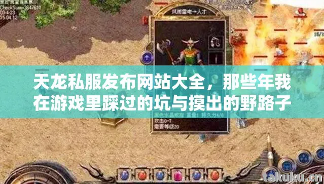 那些年我在游戏里踩过的坑与摸出的野路子天龙八部私服图片