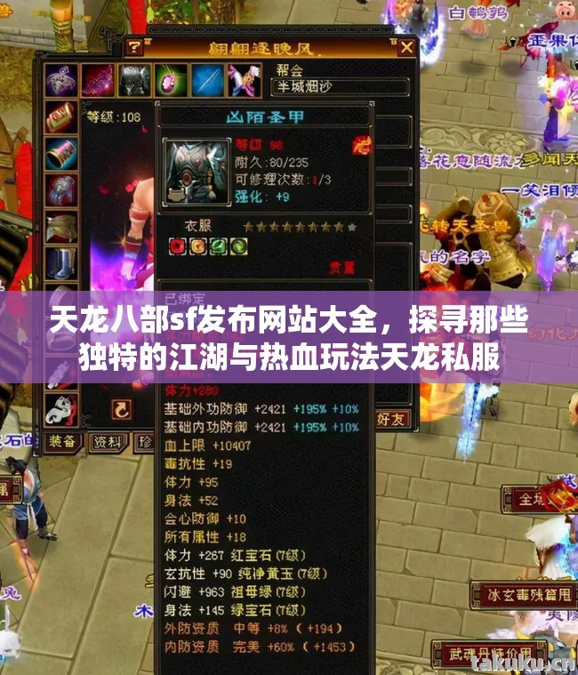 探寻那些独特的江湖与热血玩法天龙私服图片