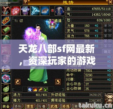天龙八部sf网最新，资深玩家的游戏江湖天龙八部私服