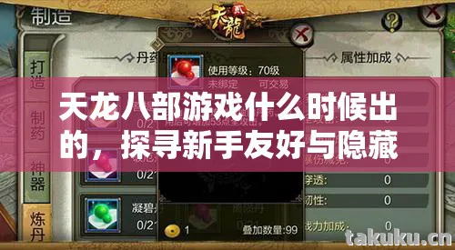 探寻新手友好与隐藏玩法的武侠世界天龙私服图片