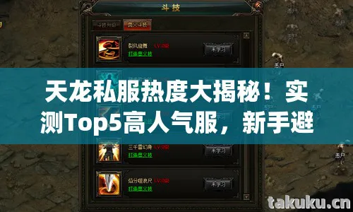 实测Top5高人气服图片