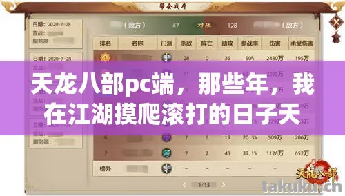 天龙八部pc端，那些年，我在江湖摸爬滚打的日子天龙八部私服