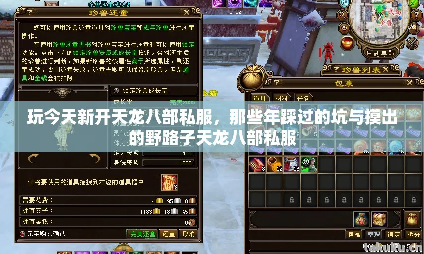 玩今天新开天龙八部私服,那些年踩过的坑与摸出的野路子天龙八部私服 玩今天新开天龙八部私服,那些年踩过的坑与摸出的野路子天龙八部私服