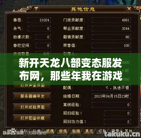 那些年我在游戏里踩过的坑与摸出的野路子天龙八部私服图片