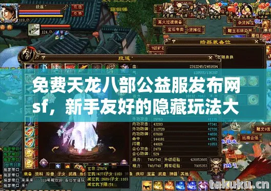 新手友好的隐藏玩法大揭秘天龙八部私服图片