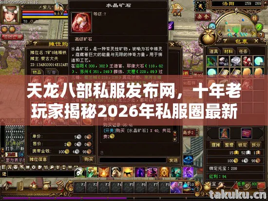 天龙八部私服发布网，十年老玩家揭秘2026年私服圈最新玩法与避坑指南天龙私服