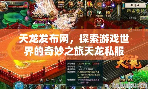 探索游戏世界的奇妙之旅天龙私服图片