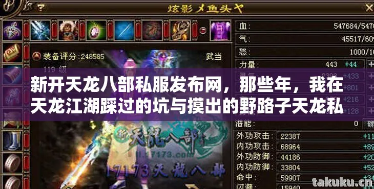 我在天龙江湖踩过的坑与摸出的野路子天龙私服图片