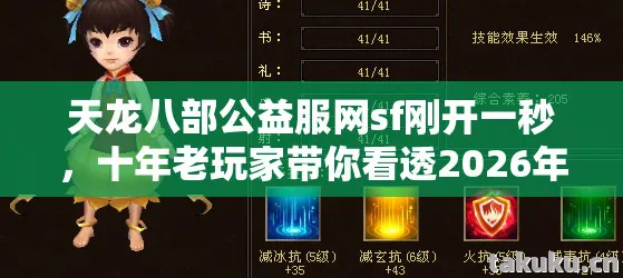 十年老玩家带你看透2026年私服圈最新动态天龙八部私服图片