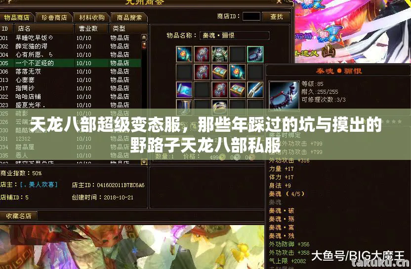 天龙八部超级变态服,那些年踩过的坑与摸出的野路子天龙八部私服 天龙八部超级变态服,那些年踩过的坑与摸出的野路子天龙八部私服