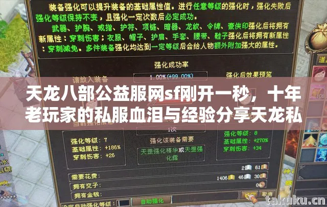 天龙八部公益服网sf刚开一秒,十年老玩家的私服血泪与经验分享天龙私服 天龙八部公益服网sf刚开一秒,十年老玩家的私服血泪与经验分享天龙私服