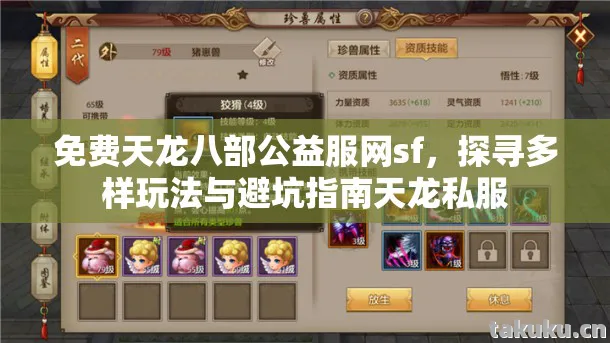 免费天龙八部公益服网sf，探寻多样玩法与避坑指南天龙私服