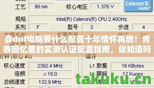 耍dnf电脑要什么配置十年情怀再燃图片