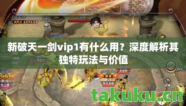 新破天一剑vip1有什么用图片