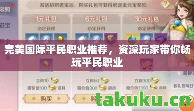 资深玩家带你畅玩平民职业图片
