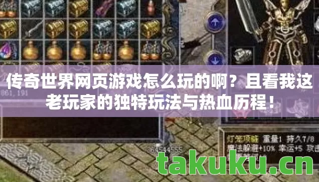 且看我这老玩家的独特玩法与热血历程图片