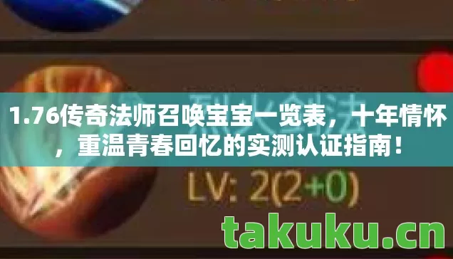 76传奇法师召唤宝宝一览表图片