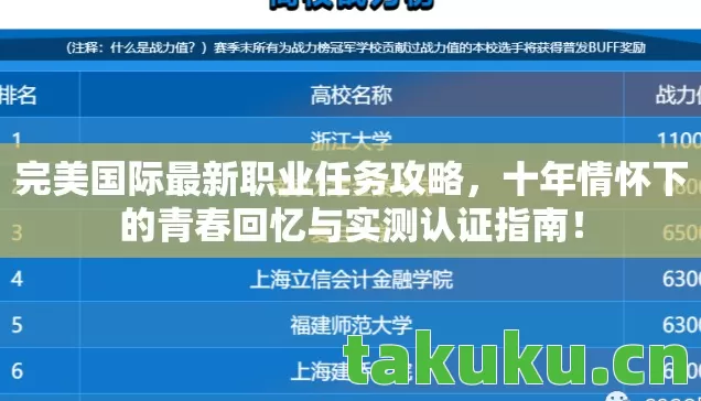十年情怀下的青春回忆与实测认证指南图片