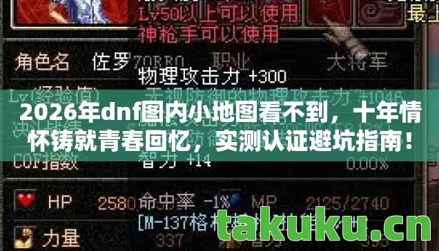 2026年dnf图内小地图看不到图片