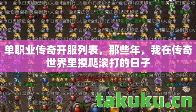 我在传奇世界里摸爬滚打的日子图片