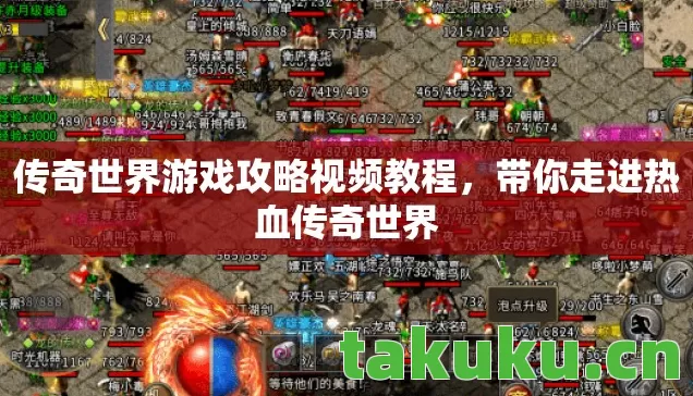 传奇世界游戏攻略视频教程图片
