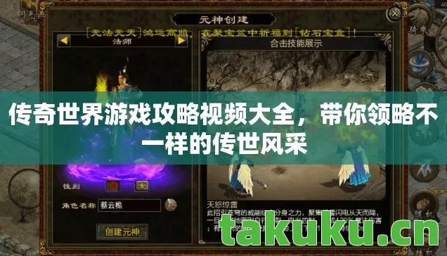 传奇世界游戏攻略视频大全图片