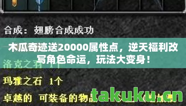 木瓜奇迹送20000属性点图片