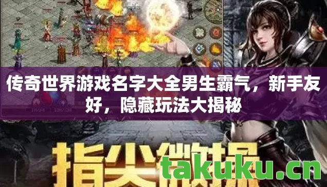 传奇世界游戏名字大全男生霸气图片