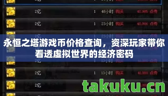 资深玩家带你看透虚拟世界的经济密码图片
