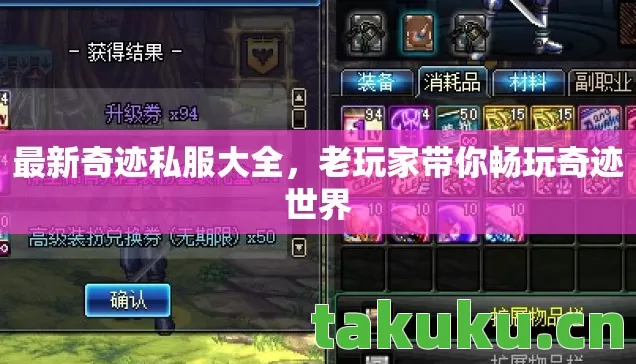 老玩家带你畅玩奇迹世界图片