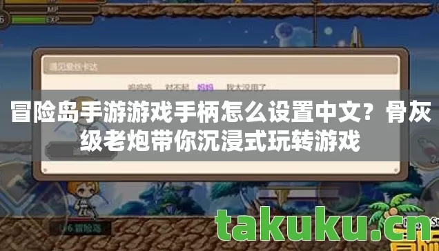 冒险岛手游游戏手柄怎么设置中文图片
