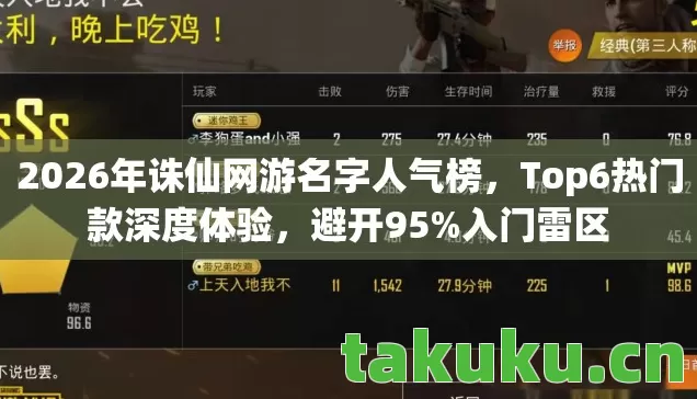 2026年诛仙网游名字人气榜图片