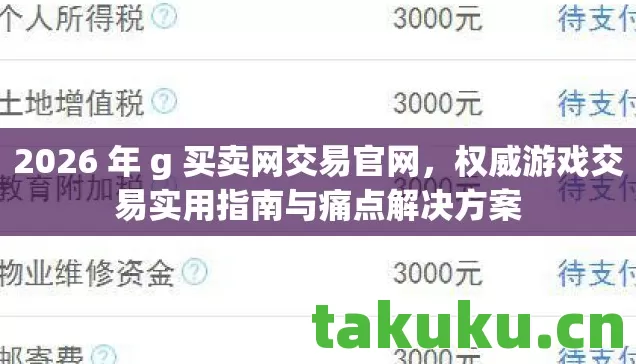权威游戏交易实用指南与痛点解决方案图片