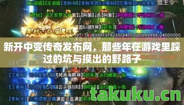 那些年在游戏里踩过的坑与摸出的野路子图片