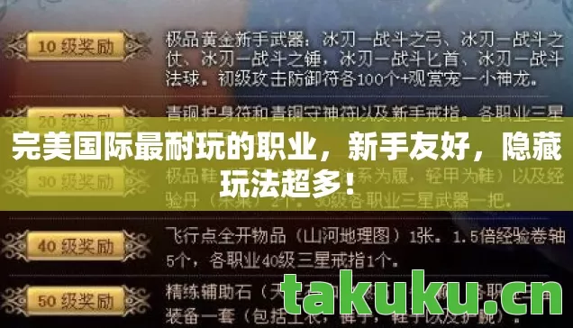 完美国际最耐玩的职业图片