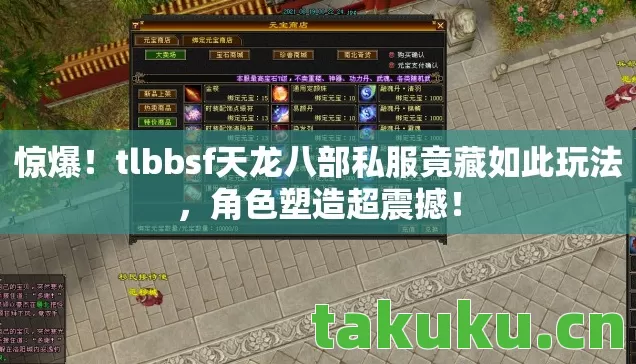 tlbbsf天龙八部私服竟藏如此玩法图片