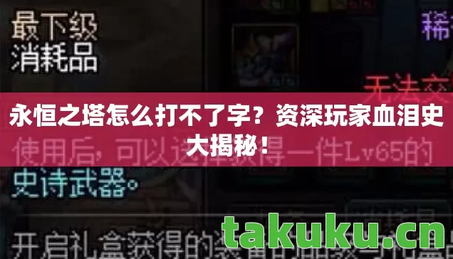 永恒之塔怎么打不了字图片
