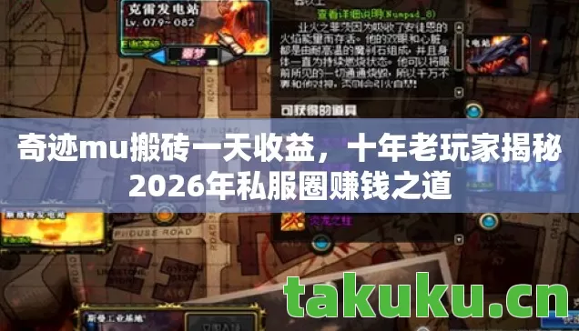 十年老玩家揭秘2026年私服圈赚钱之道图片