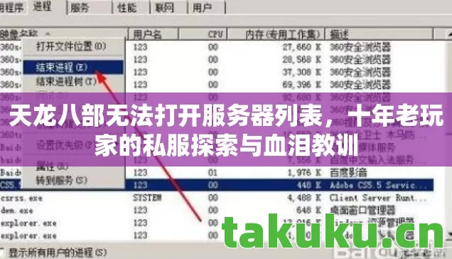 天龙八部无法打开服务器列表,十年老玩家的私服探索与血泪教训 天龙八部无法打开服务器列表,十年老玩家的私服探索与血泪教训