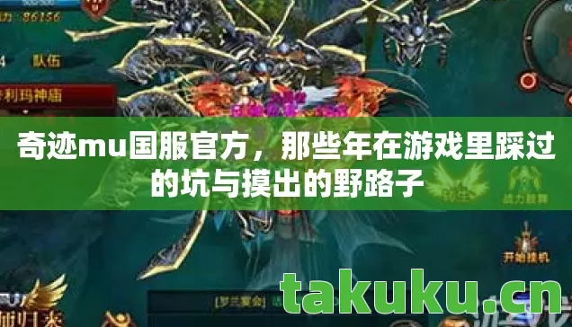 奇迹mu国服官方，那些年在游戏里踩过的坑与摸出的野路子