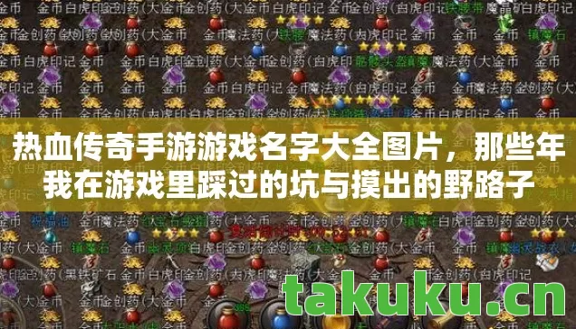 热血传奇手游游戏名字大全图片，那些年我在游戏里踩过的坑与摸出的野路子