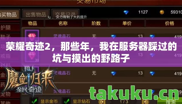 荣耀奇迹2，那些年，我在服务器踩过的坑与摸出的野路子