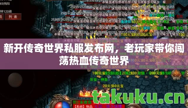 新开传奇世界私服发布网，老玩家带你闯荡热血传奇世界