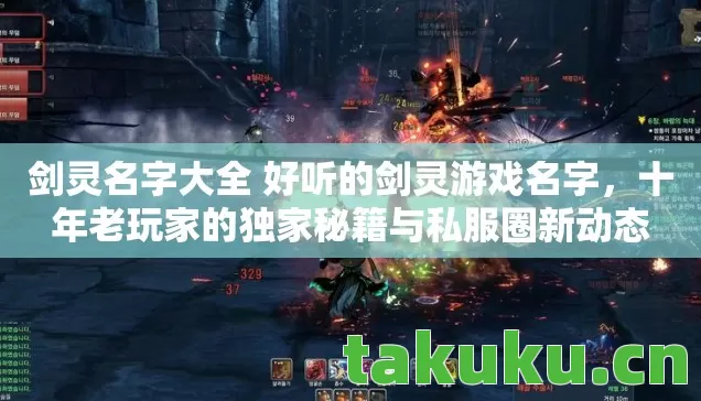 剑灵名字大全 好听的剑灵游戏名字，十年老玩家的独家秘籍与私服圈新动态